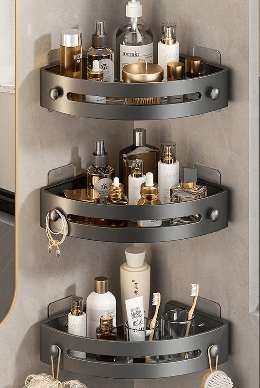 3-Piece No-Drill Shower Caddy